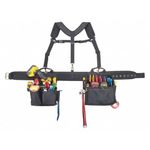 CLC Custom Leathercraft 1608 Electrician's Comfort Lift Combo Tool Belt, 28 Pocket, Black