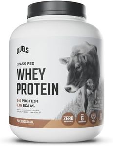 Levels Grass Fed 100% Whey Protein, No Hormones, Pure Chocolate, 5LB