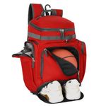 Goloni Basketball Backpack,Sports Backpack with Ball Compartment & Shoe Compartment,Basketball Bag for Men Women