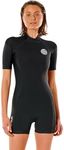 Rip Curl - Women's - Dawn Patrol 2/2mm Springsuit - Black - Size 4