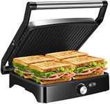 OSTBA Panini Press Grill with Adjus