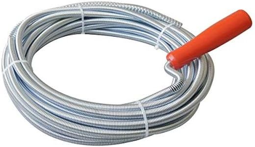 KATSU Drain Cleaner Unblocker Auger Flexible Snake Wire 10m x 9mm for Kitchen Sink Plumbing Pipe Cleaning 318710