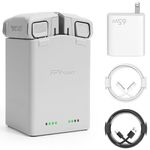 Professional Battery Charger for DJI Mini 3 Pro Mini 4 Pro Series Battery,DJI Accessories Rapid Charging Set with 65W Power Adapter, Fast Charging Hub, Dual Batteries Quick Charging Simultaneously