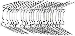 PinnacleT1 Greenhouse Glazing Clip, 100 Pcs Stainless Steel W Type Clips Leaf Spring Clips Wire Fixing Clips for Greenhouse Glass House Twin-Hall Web Sheets