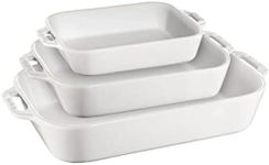 STAUB CERAMIQUE 3PC RECTANGULART Dish White