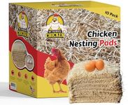 My Favorite Chicken Nesting Box Pads for Chickens - Accessories for Hens, Chicken Coops and Laying Eggs - Square Liners Fit in Your Coop - Natural Fiber Material Bedding Mats