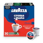 Lavazza Crema e Gusto Medium Roast K-Cup Coffee Pods, 30 Count For Keurig Coffee Makers