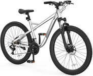 YITAHOME 26 Inch Mountain Bike for Men Women, 21-Speed Adult Bicycle, Double Disc Brake, Front Suspension Fork, Aluminum Frame MTB for Adults