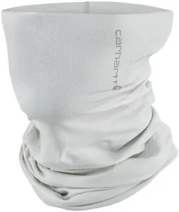 Carhartt Force UPF Lightweight Neck Gaiter, Light Grey, One Size