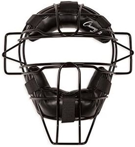 Champion Sports Pro Baseball Adult Mask - Umpires and Catchers - Extra Protection - Extended Guards - Adjustable Harness Baseball Mask - Adult Size,BLACK