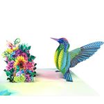 GREETING ART Birthday Hummingbird Pop Up Card,3D Pop Up Greeting Card – Birthday Card for Mom,Fathers Day Card,Thank You Card,Graduation Cards,Valentine's Day, Anniversary card