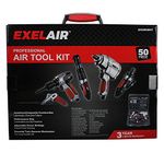 EXELAIR by Milton EX5005KIT (50-Piece Professional Air Tool Accessory Kit) - Impact Wrench, Air Ratchet, Die Grinder, Blow Gun, Air Hammer, Dual Air Chuck, Tire Gauge, and Accessories