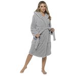 Undercover Ladies Fluffy Robe LN1191 Grey 8-10