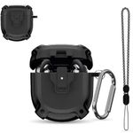 ZORBES Protective Case for Bose QuietComfort Earbuds II (2022) / NEW QuietComfort Ultra Earbud (2023), Shockproof Safety Lock Case TPU Anti-scratch Charging Box Cover with Keyring, Lanyard & Carabiner