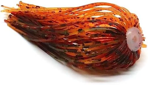Harmony Fishing – Quick Change Modular Umbrella Skirts for Fishing Jigs/Lures/Baits (10 Pack) (Fire Craw)