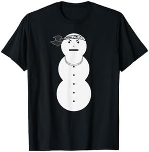 Angry snowman With a silver necklace t-shirt T-Shirt