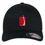 JPAK Flexfit Soda Can Embroidered Baseball Cap Coke, Black, Large-X-Large