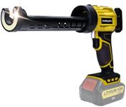 Cordless Caulking Gun for De-walt 20V Batteries,No-Drip Caulking Gun with LED Light,10oz/300ml,4-speed Adjustable Caulking Gun,Filling and Sealing Tool for Windows,Doors,Floors and Walls.