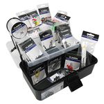 FLADEN Fishing - 500 PLUS Assorted SHORE BOAT SEA FISHING Fully Loaded Terminal Tackle Box Set - Make Repair All Your Own Rigs Accessory - in a 2 Tray Cantilever Box Pack - 27cm x 15cm x 13cm [19-101]