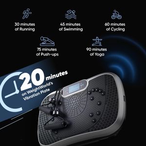 WeightWorld Vibration Plate Exercise Machine – Full Body Workout Platform