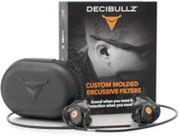 Decibullz Percussive Moldable Earplugs for Hunting & Shooting, Gun Range Hearing Protection for Shooters, Reusable Ear Plugs for Shooting Range