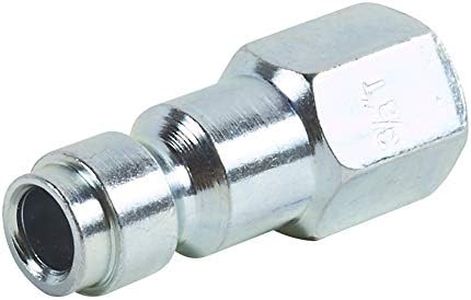 Metabo HPT Automotive Air Plug, 3/8" Body Size, Zinc Plated Steel, 1/4" Female Thread Size (115306M)