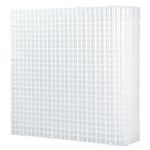 LINLAN 8 Pieces 11.8x11.8in (30X30cm) Aquarium Grid Plastic, Fish Tank Divider, Egg Crate for DIY Filtration and Bottom Protection in Aquascaping (White-No Accessories)