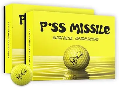 P*ss M*ssile Distance Golf Balls, Two Dozen - 4-Layer Design: Surlyn Cover and High-Compression Core - Lower Spin & Ideal Trajectory for Longer, Straighter Shots