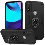 Btstring Case for Motorola Moto E20, Shockproof Phone Case, Heavy Duty Personalised Case with Stand, Case Cover Support Magnetic Car Holder- black