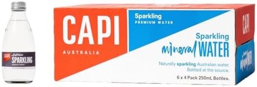 CAPI Sparkling Mineral Water, 6 x 4 Pack 250mL (24 bottles total)