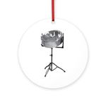 CafePress Tenor Steel Drum (Pan) 4" Round MDF Wood Ornament