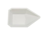 Heathrow Scientific HD1419B Polystyrene Medium Pour-Boat Weighing Boat, 83mm Length X 132mm Width X 26mm Depth, White (Pack of 500)