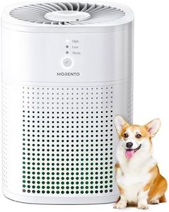 MERONTE Luftreiniger für Schlafzimmer mit Aromatherapie, HEPA Luftfilter, Ein Luftreiniger, der Staub, Pollen, Tierhaare und Rauch verhindern kann, 24dB mit Schlafmodus Weiß