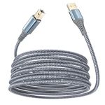 ANMIEL Printer Cable 5M, USB Printer Cable High Speed USB 2.0 A Male to Type B Male Printer Scanner Cable Cord Compatible with HP, Canon, Epson, Dell, Brother, Xerox, Samsung etc