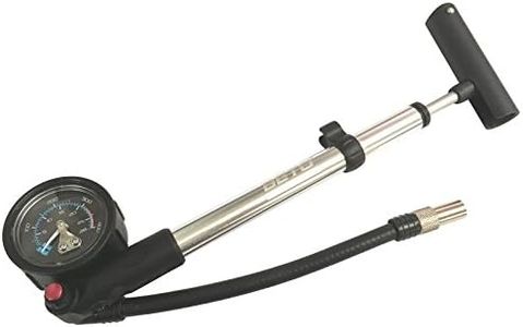 Beto SP-002AGN Alloy Bike Shock Pump with Gauge, Silver