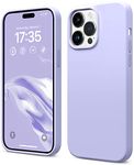 AOTESIER Shockproof Designed for iPhone 14 Pro Case 6.1 inch,[Silicone Slim Series] Rubber Full-Body Protection Bumper Phone Case for iPhone 14 Pro with Soft Anti-Scratch Lining, Lilac