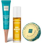Onsen Nail & Cuticle Rescue Kit - Conditioner Serum, Repair Oil & Cuticle Balm – Tsubaki, Shea Butter, Jojoba - Strengthens Nails, Softens Cuticles, Hydrates Skin (15ml Serum+10ml Oil+32.5ml Cream)