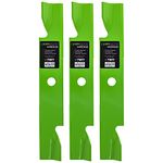 8TEN LawnRAZOR Blade Set for Simplicity Snapper ZT2246 ZT2346 ZT2446 Murray 46 Inch Deck 1737228 (High Lift Notched) 3 Pack