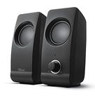 Trust Remo 2.0 PC Speakers, 16W (8W RMS), USB Powered, Jack 3.5mm, Stereo Speaker Set with Volume Control, Compact Sound System for Computer and Laptop - Black