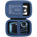 khanka Carrying Case Replacement For Fujifilm FinePix XP140/XP130/XP120/XP90 Waterproof Digital Camera (Blue)