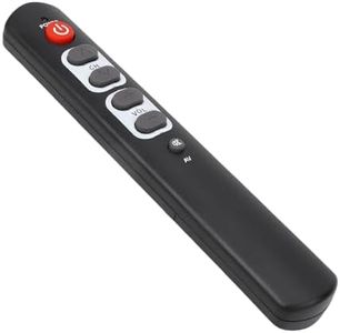 SENECESLI Big Button Learning Remote Control for Elderly, Learning Remote Control 6 Keys Big Buttons Seniors Elderly Universal Programmable TV Remote, Supports TV STB DVD HiFi IR Devices