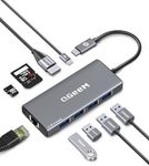 QGeeM USB C Hub Ethernet,9-in-1 Doc