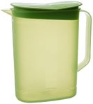 Signoraware Ocean 1.65 Litres Jug Water Storage Container Jar, Spill Proof, Liquid Tight Pourer, Bpa Free Food Grade (1650ml, Parrot Green, Plastic)