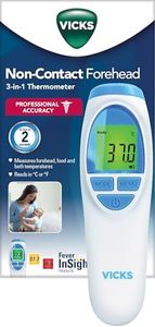 Vicks Non-Contact Forehead, Food and Bath 3-in-1 Thermometer