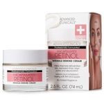 Encapsulated Retinol Anti-Wrinkle Cream Natural Face Lotion for Expression Lines, Crepey Skin, Large Pores, Uneven Skin Tone, Deep Wrinkles Hydrating Night Cream by Advanced Clinicals, 2 Fl. Oz