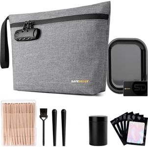 Smell Proof Bag, Large Odor Proof Bag with Combination Lock Odorless Pouch