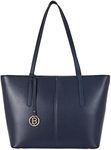 BOSTANTEN Women Handbag Genuine Leather Tote Shoulder Purses Navy