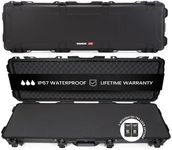 NANUK 995 Hard Case 55” with Wheels & Customizable Foam Insert, IP67 Waterproof & Crushproof, Rugged Construction for Ultimate Protection, Made in Canada – Black (55.1” x 17.3” x 6.6”)