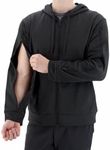 RENOVA MEDICAL WEAR Dialysis Access Sweatshirt - Men's - Women's - Unisex Sizing (Large, Black)