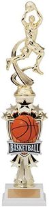 Decade Awards Basketball Sport Motion All Star Trophy, Male - Basketball Team Award - 14 Inch Tall - Customize Now